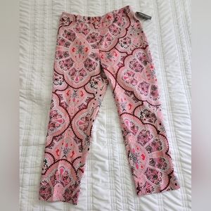 NWT East 5th Pants Pink Size 12 Fun Design Azalea Coral Berry